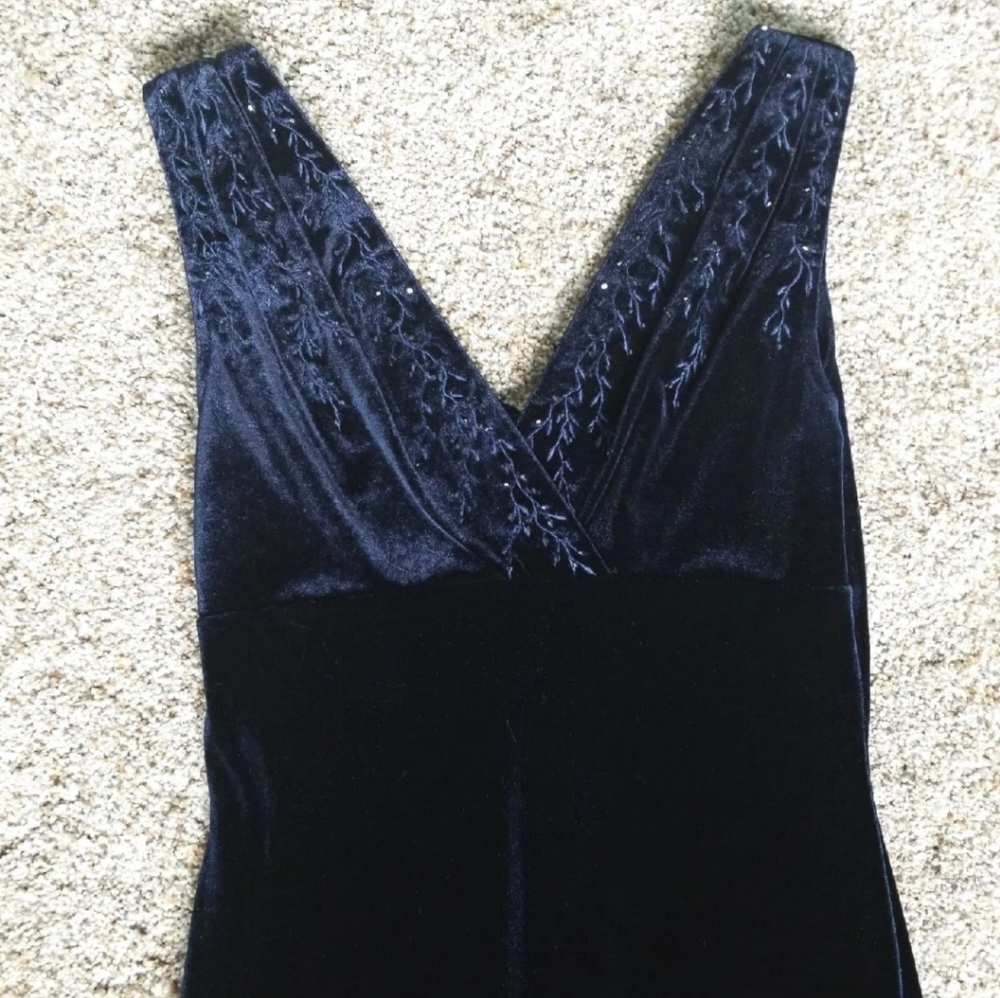 Formal velvet dress